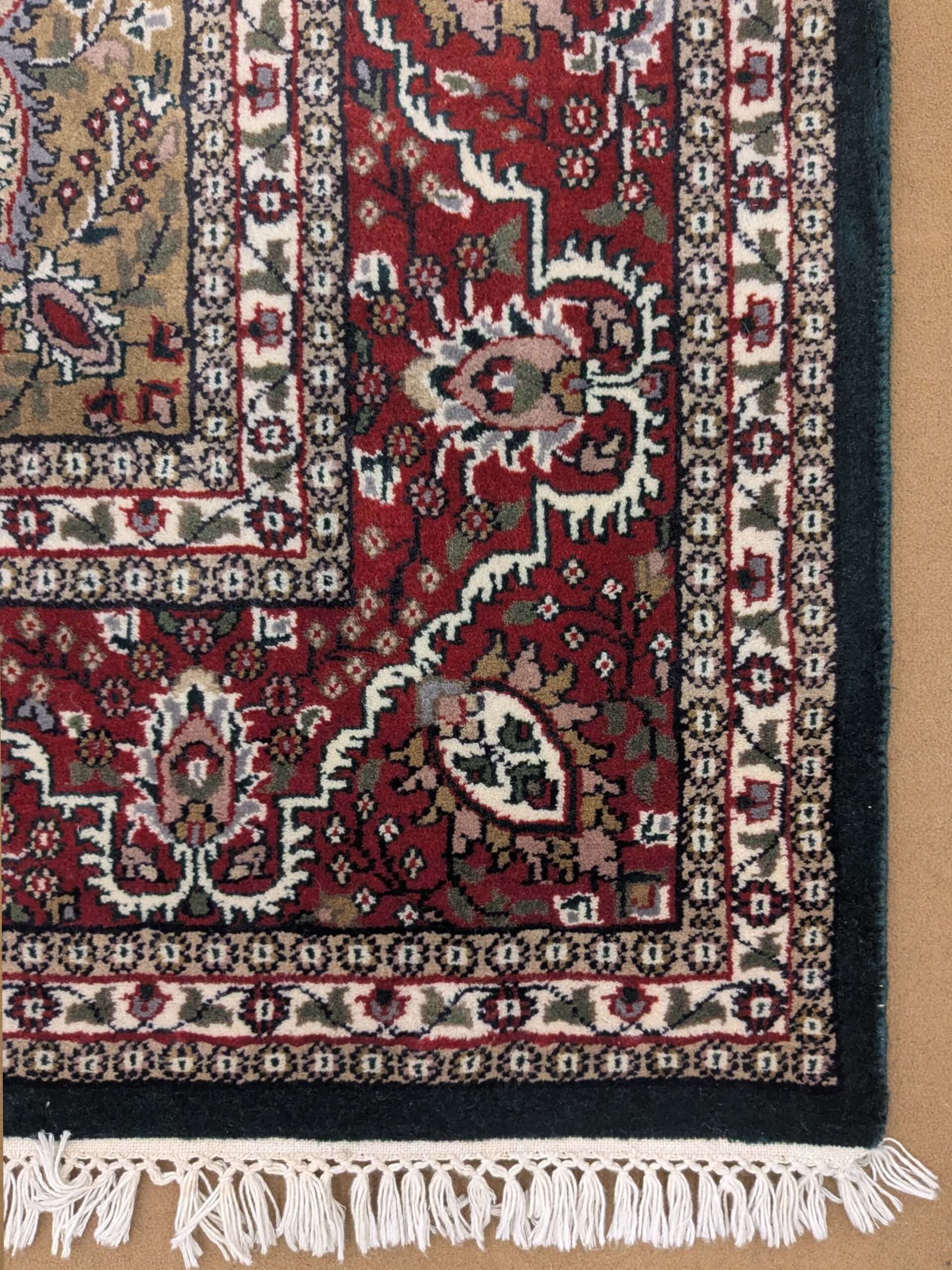 Green Persian Hand Knotted Wool Carpet - 6FT X 9FT | 180CM X 270CM - Image 4