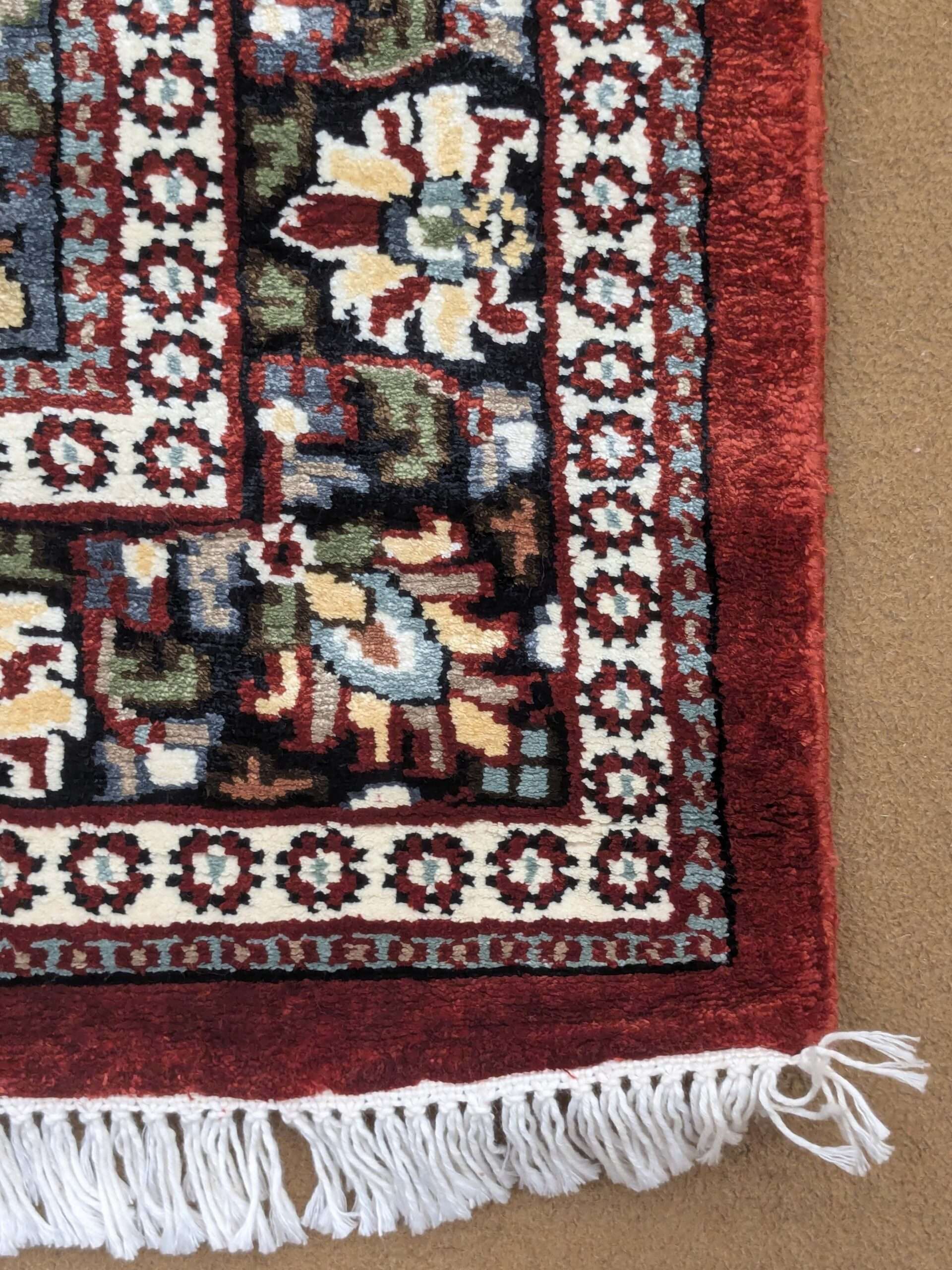 Red Persian Hand Knotted Wool Carpet - 3FT X 5FT | 90CM X 150CM - Image 4