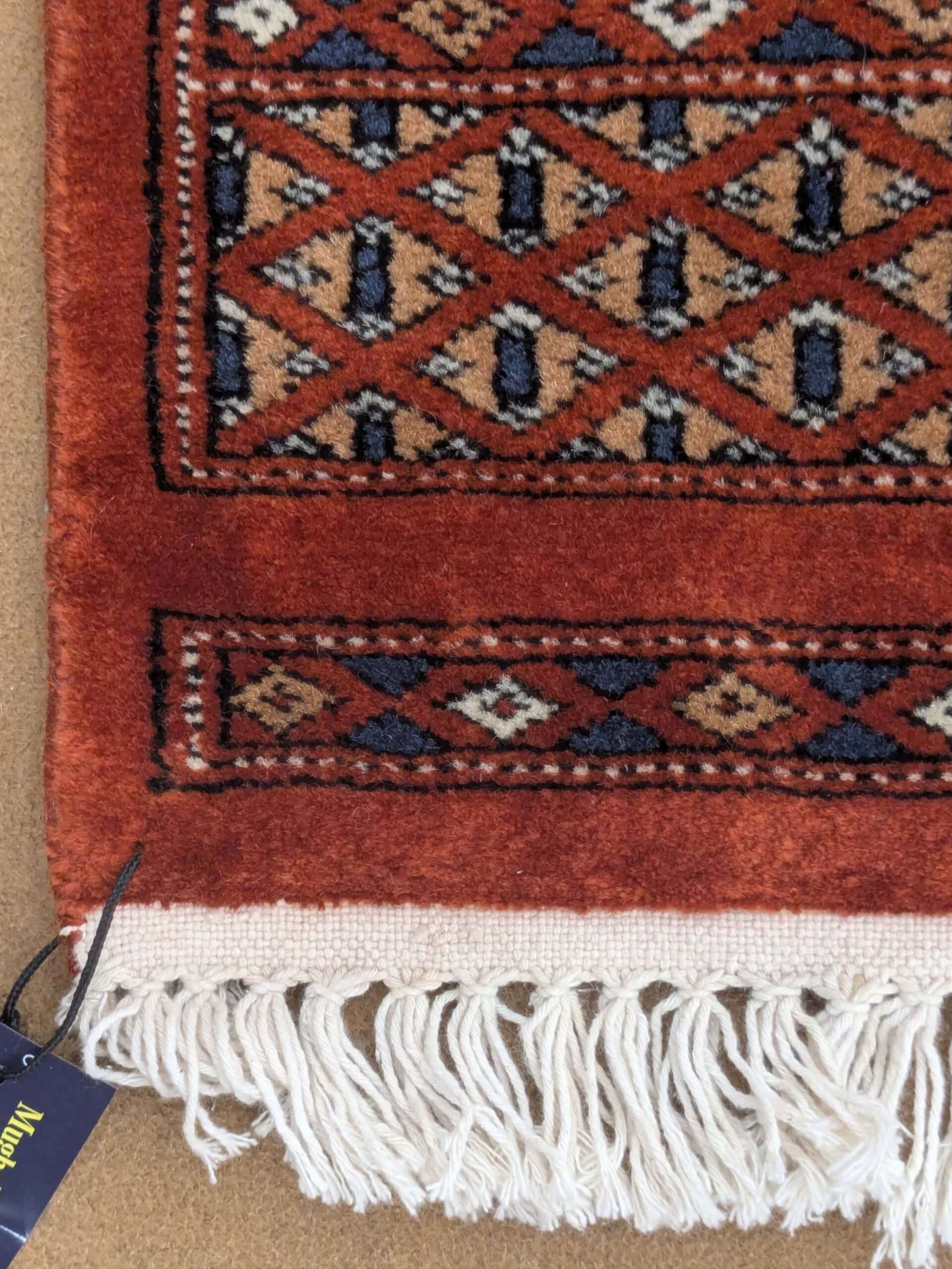 Red Tribal Hand Knotted Wool Carpet - 3FT X 5FT | 90CM X 150CM - Image 4