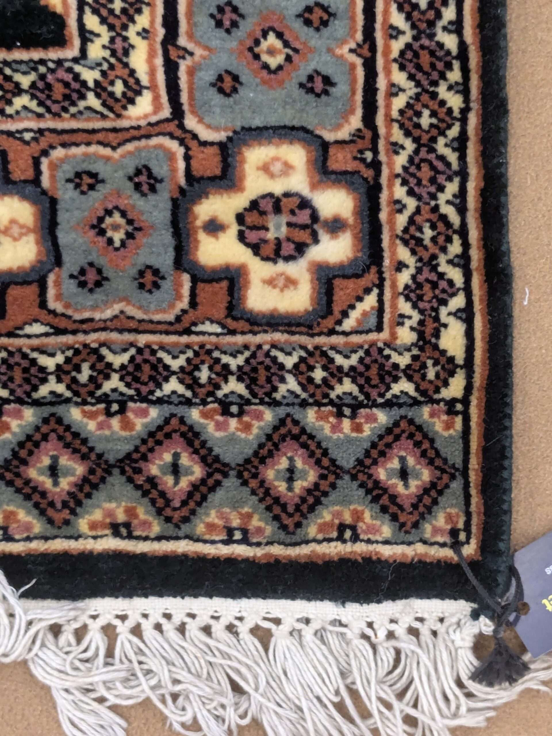 Black Tribal Hand Knotted Wool Carpet - 3FT X 5FT | 90CM X 150CM - Image 4