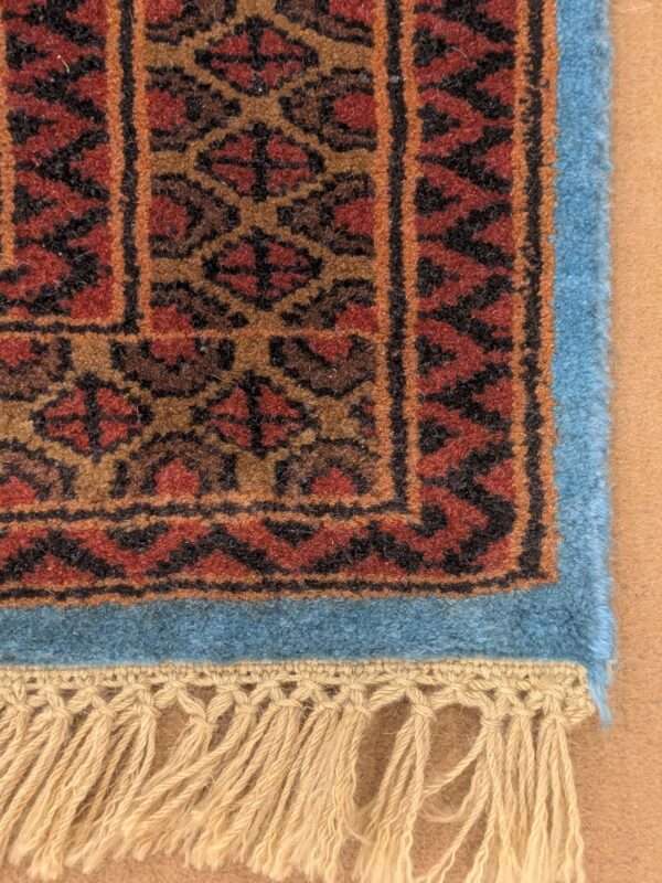 Blue Baby Elephant Footprint Knotted Wool Carpet - 3FT X 5FT | 90CM X 150CM - Image 4