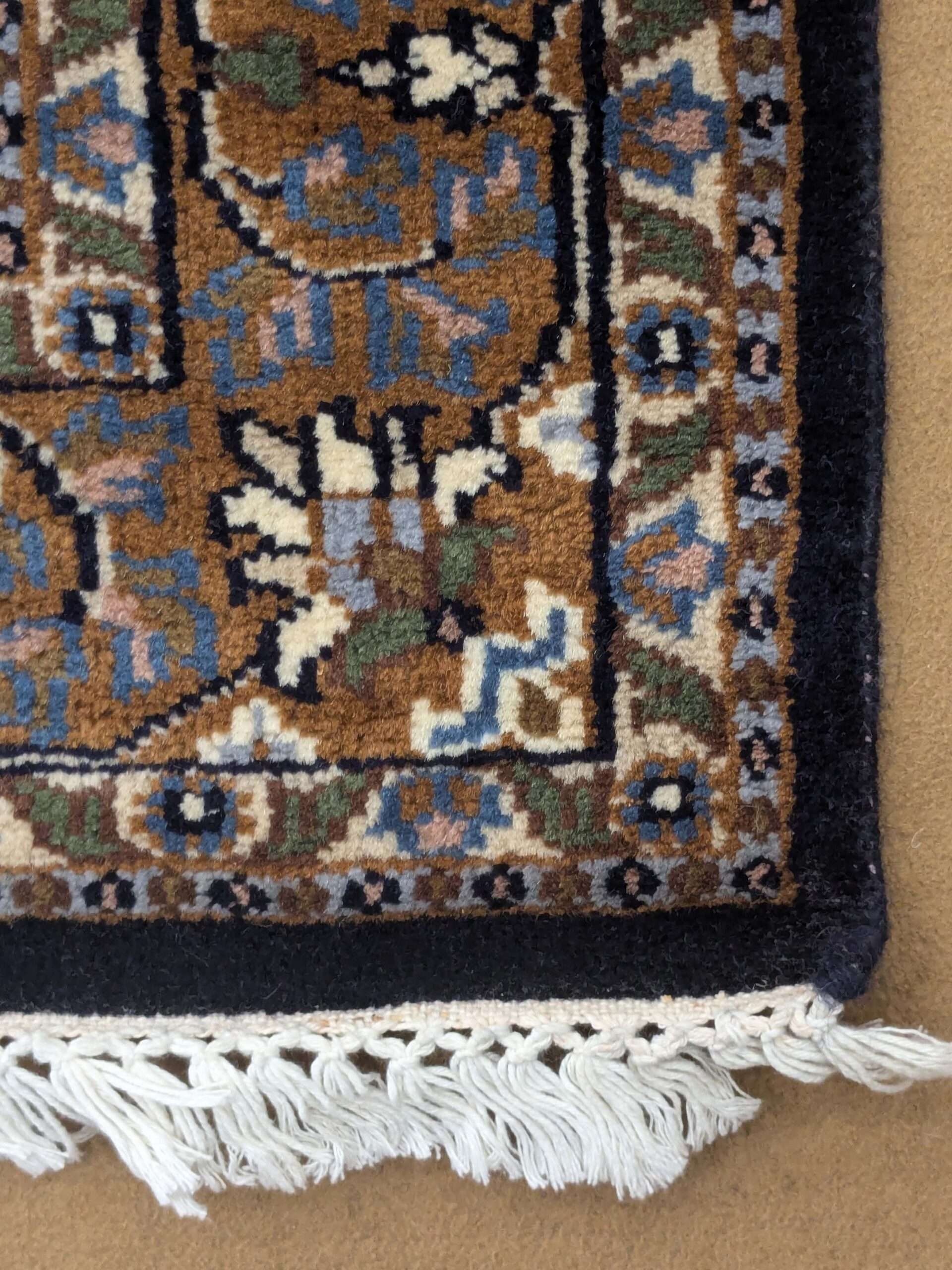 Blue Persian Hand Knotted Wool Carpet - 3FT X 5FT | 90CM X 150CM - Image 4