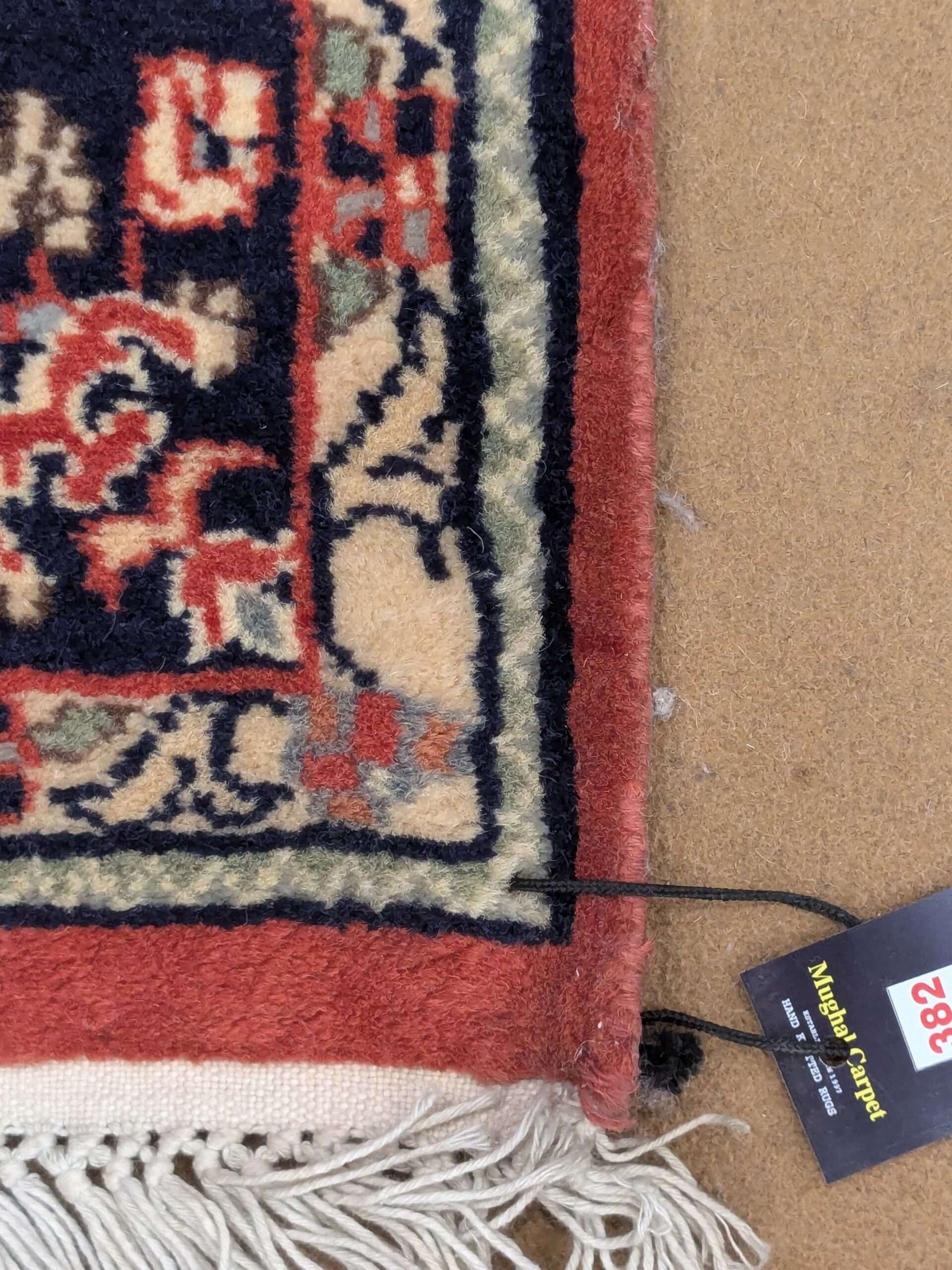 Red Persian Design Hand Knotted Wool Carpet - 3FT X 5FT | 90CM X 150CM - Image 4