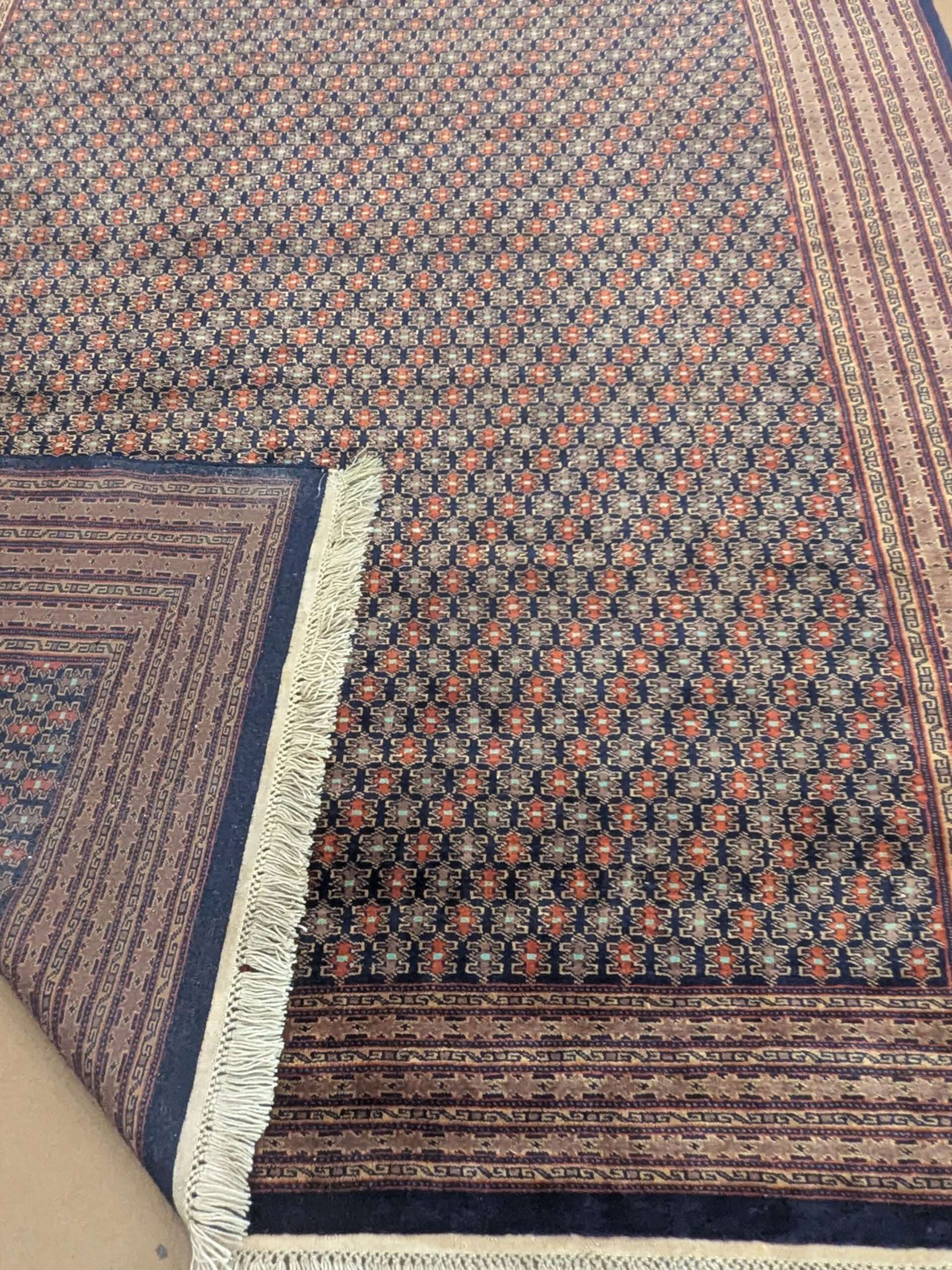 Blue Trible Knotted Wool Carpet - 8FT X 10FT | 240CM X 300CM - Image 5