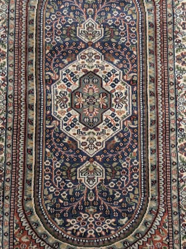 Blue Persian Hand Knotted Wool Carpet - 3FT X 5FT | 90CM X 150CM - Image 5