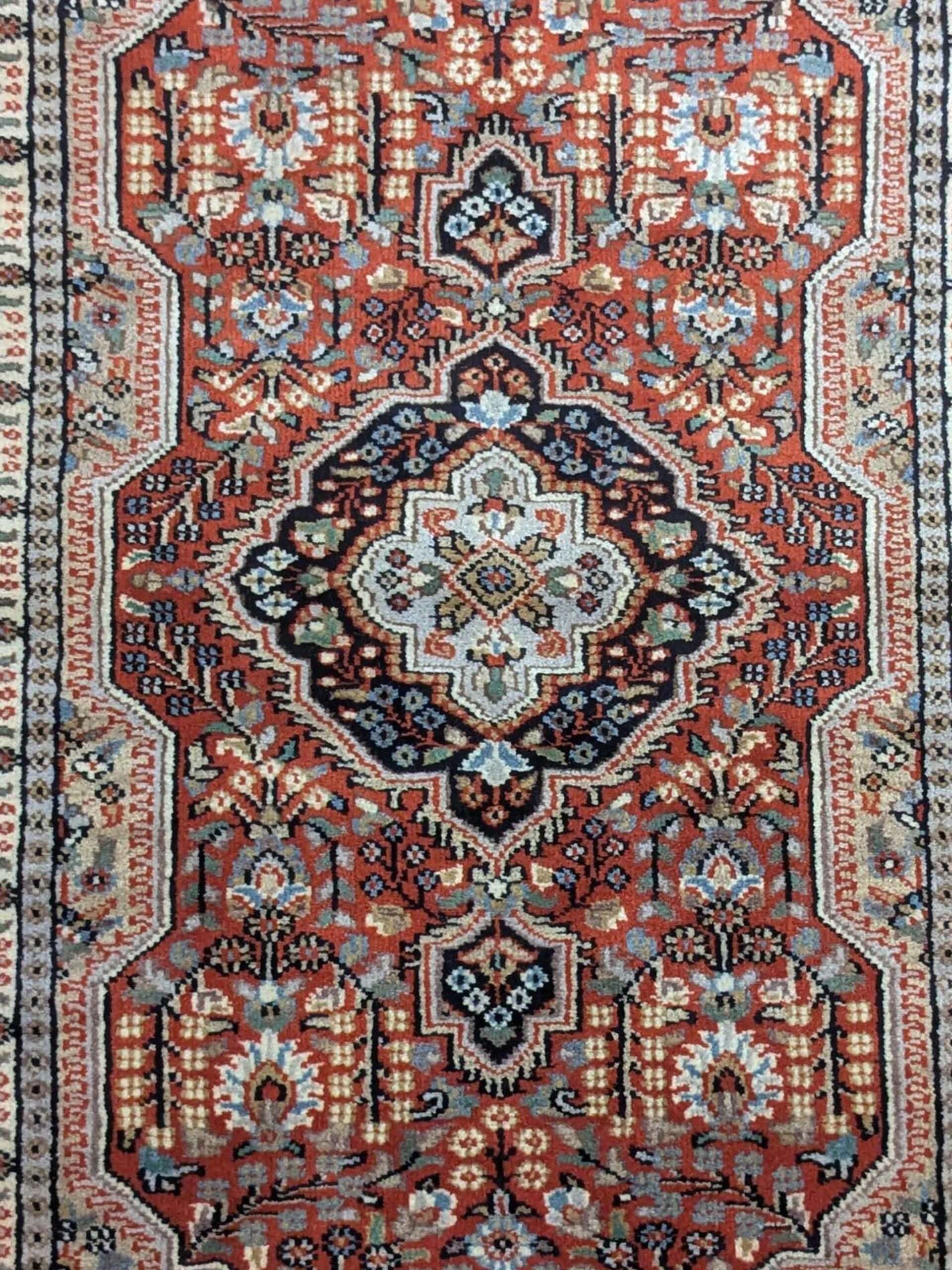 Red Persian Hand Knotted Wool Carpet - 3FT X 5FT | 90CM X 150CM - Image 5