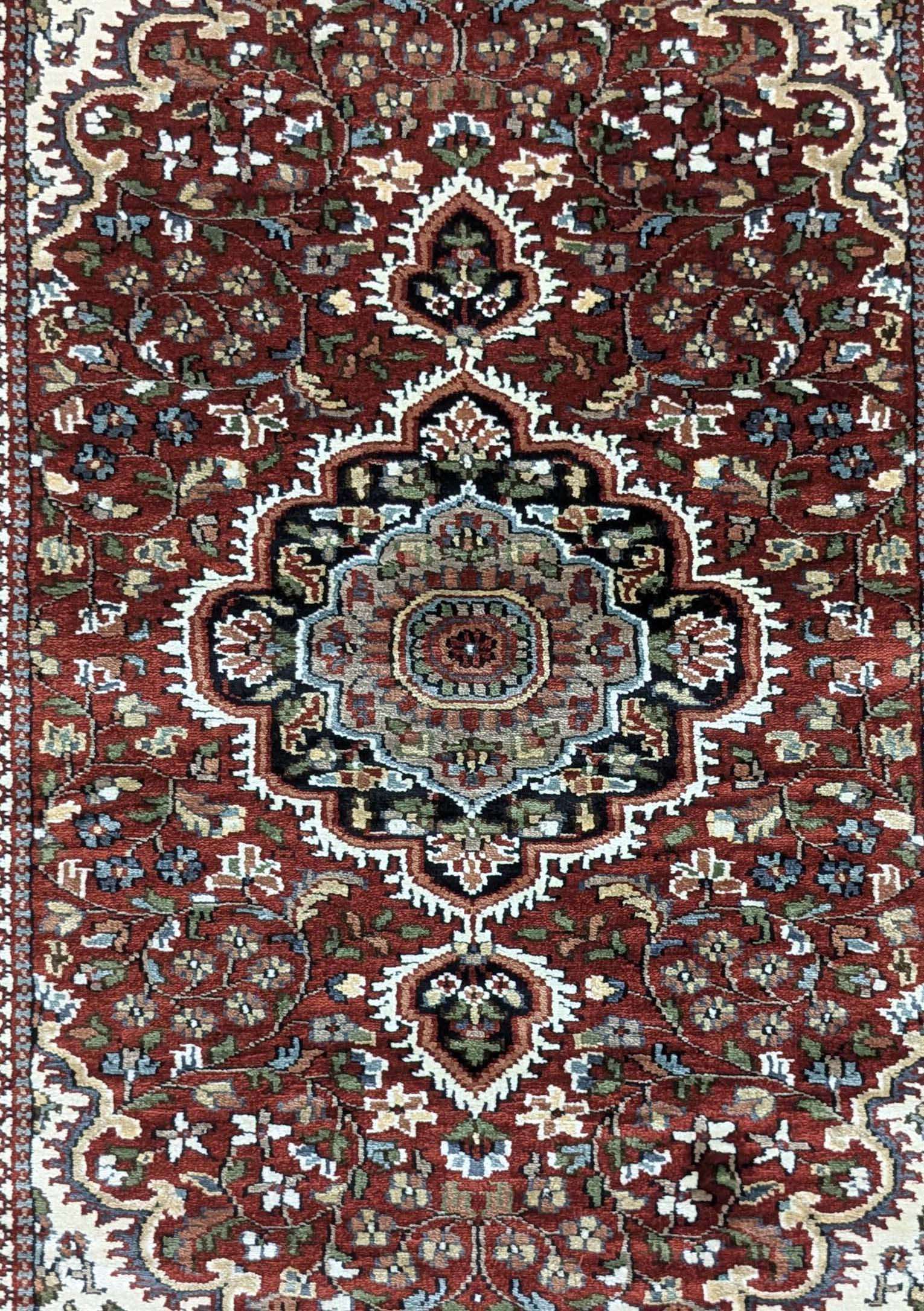 Red Persian Hand Knotted Wool Carpet - 3FT X 5FT | 90CM X 150CM - Image 5