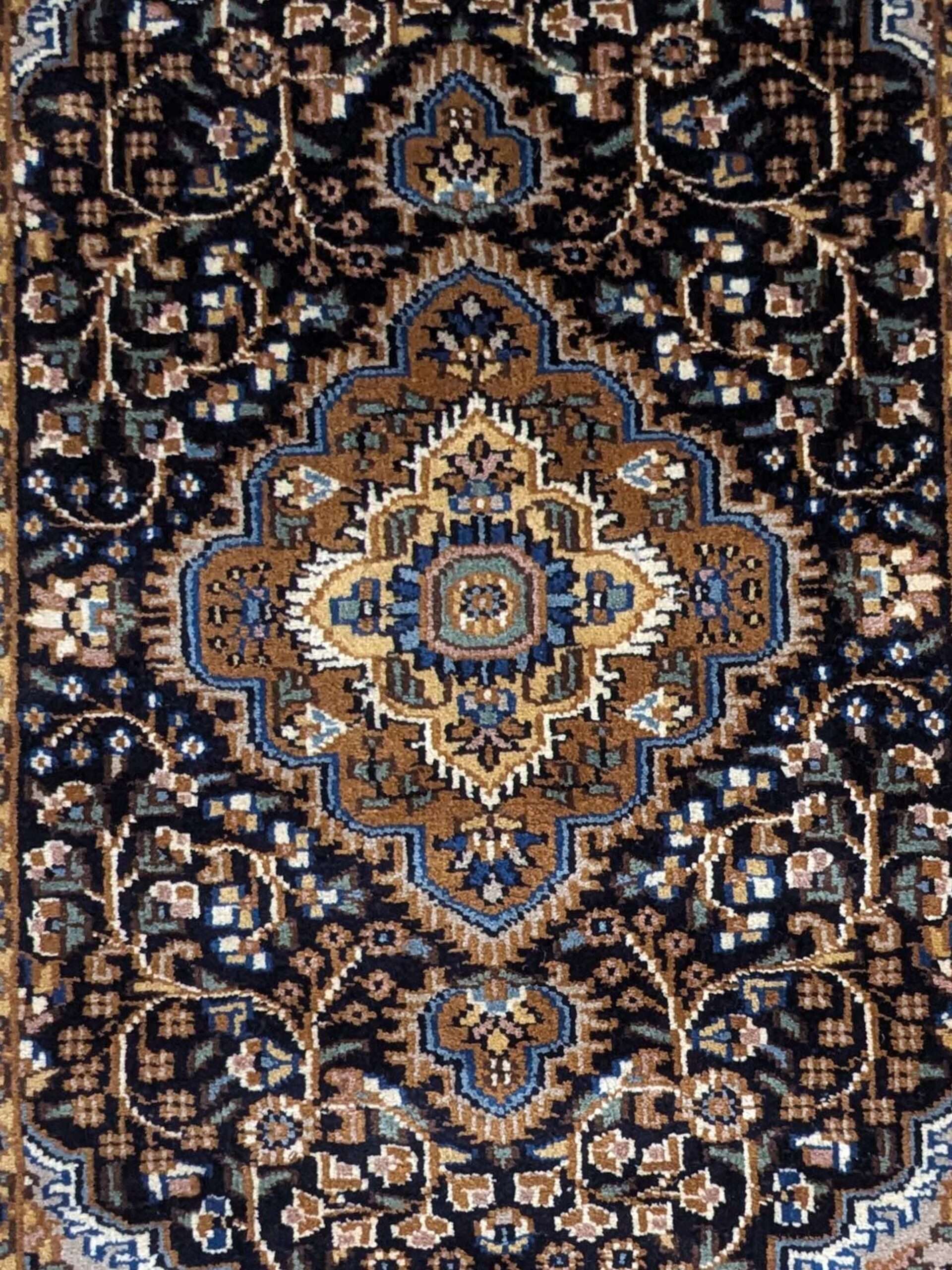 Blue Persian Knotted Wool Carpet - 3FT X 5FT | 90CM X 150CM - Image 5
