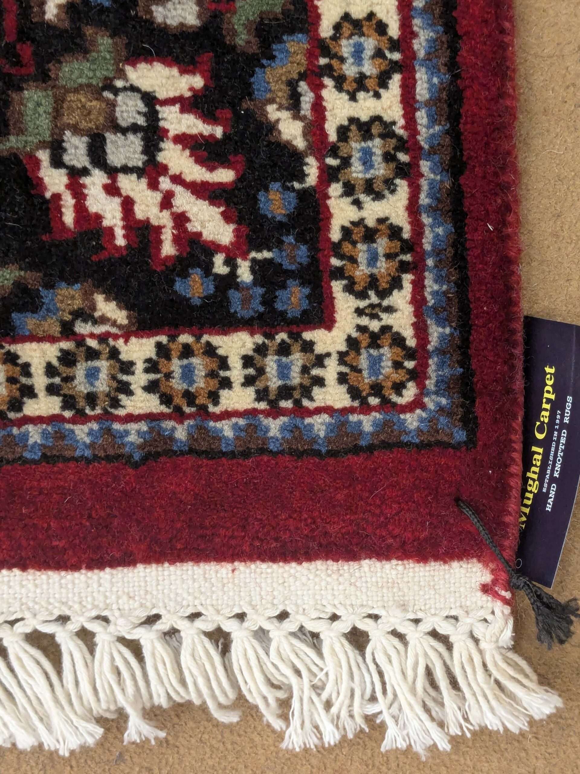 Red Persian Hand Knotted Wool Carpet - 3FT X 5FT | 90CM X 150CM - Image 5