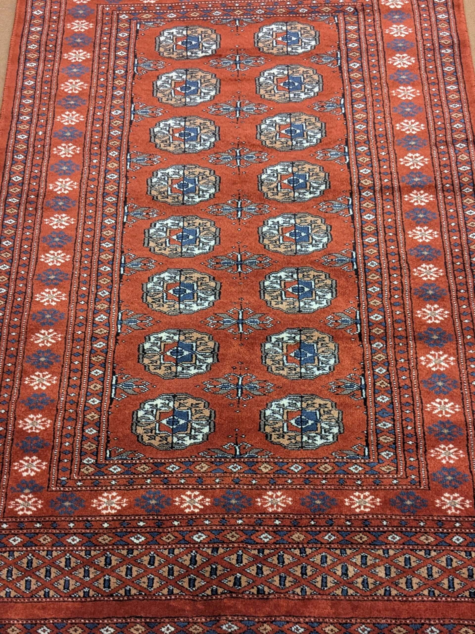 Red Tribal Hand Knotted Wool Carpet - 3FT X 5FT | 90CM X 150CM - Image 5