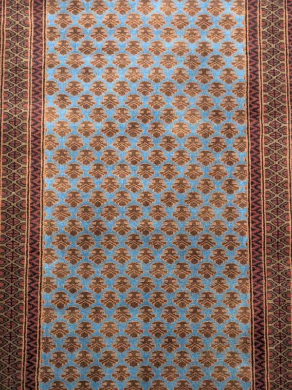 Blue Baby Elephant Footprint Knotted Wool Carpet - 3FT X 5FT | 90CM X 150CM - Image 5