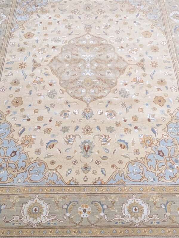 Beige Persian Hand Knotted Wool Carpet - 8FT X 10FT | 240CM X 300CM - Image 5