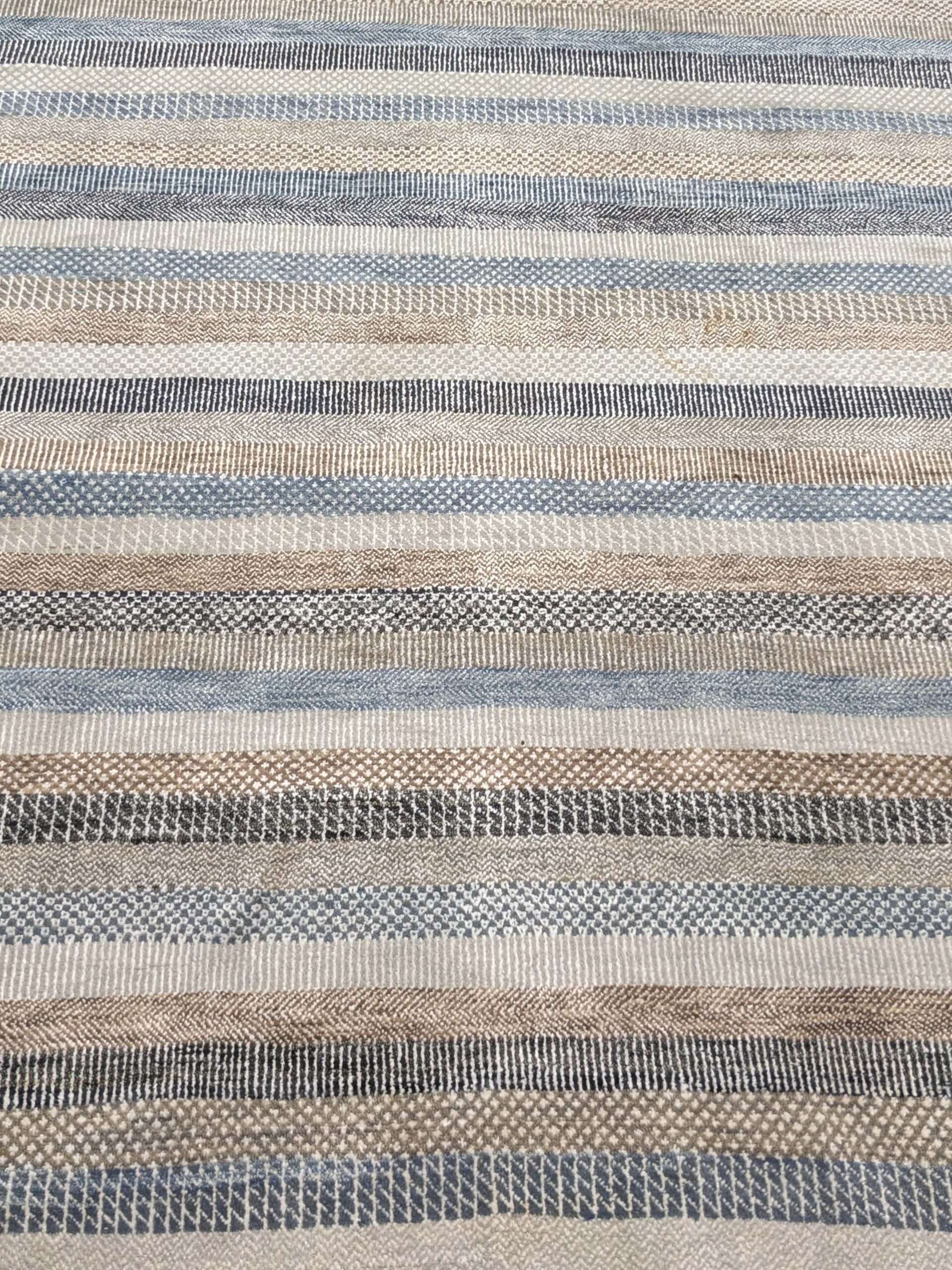 Stripe Hand Knotted Wool Carpet - 6FT X 9FT | 180CM X 270CM - Image 5