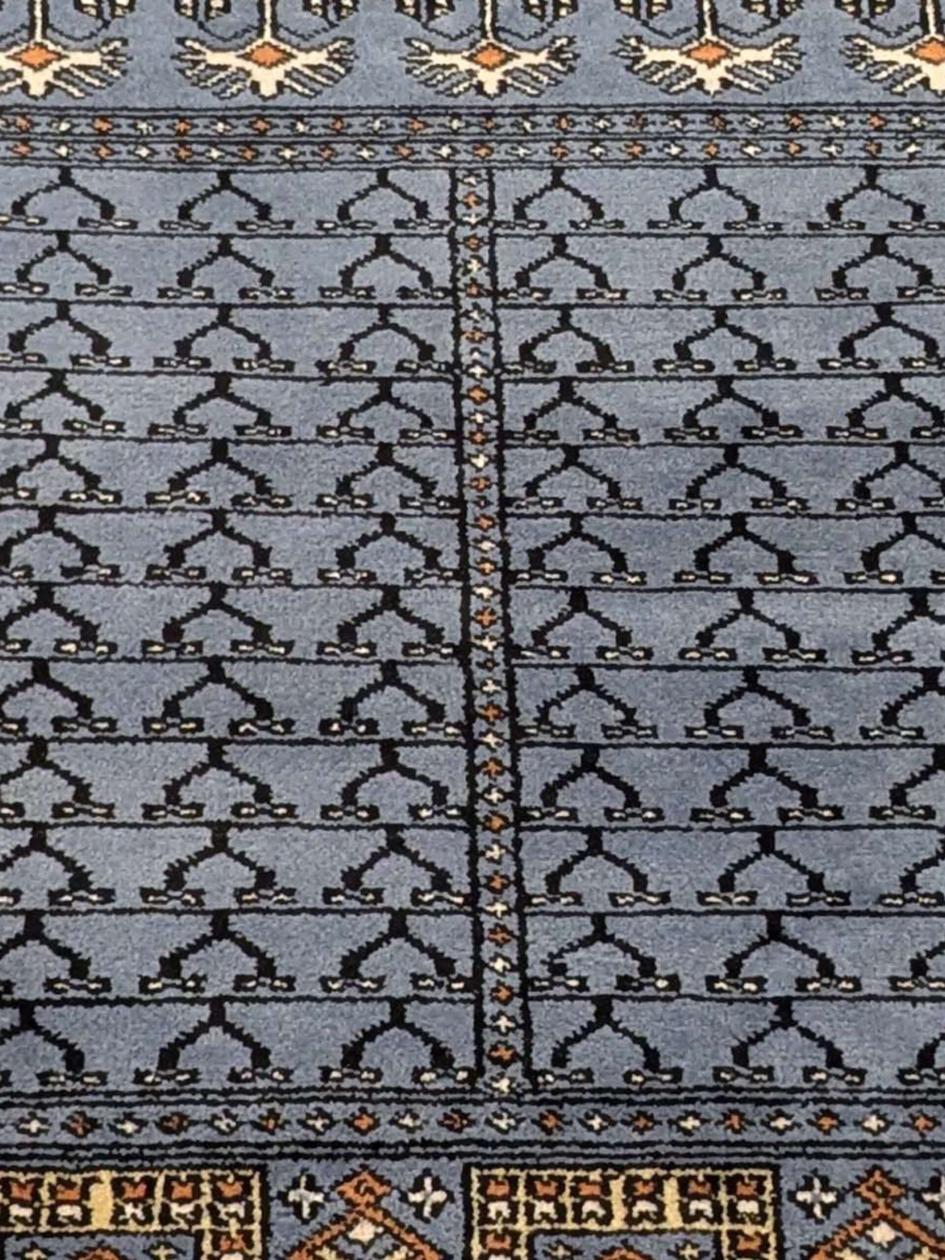 Blue Family Design Hand Knotted Wool Carpet - 6FT X 9FT | 180CM X 270CM - Image 5