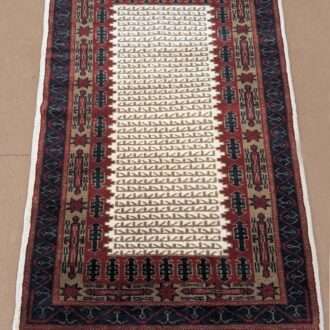 Tribal Hand Knotted Wool Carpet - 2.5FT X 4FT | 76CM X 122CM