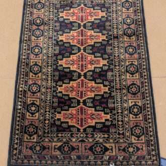 Unique Tribal Hand Knotted Wool Carpet - 2.5FT X 4FT | 76CM X 122CM