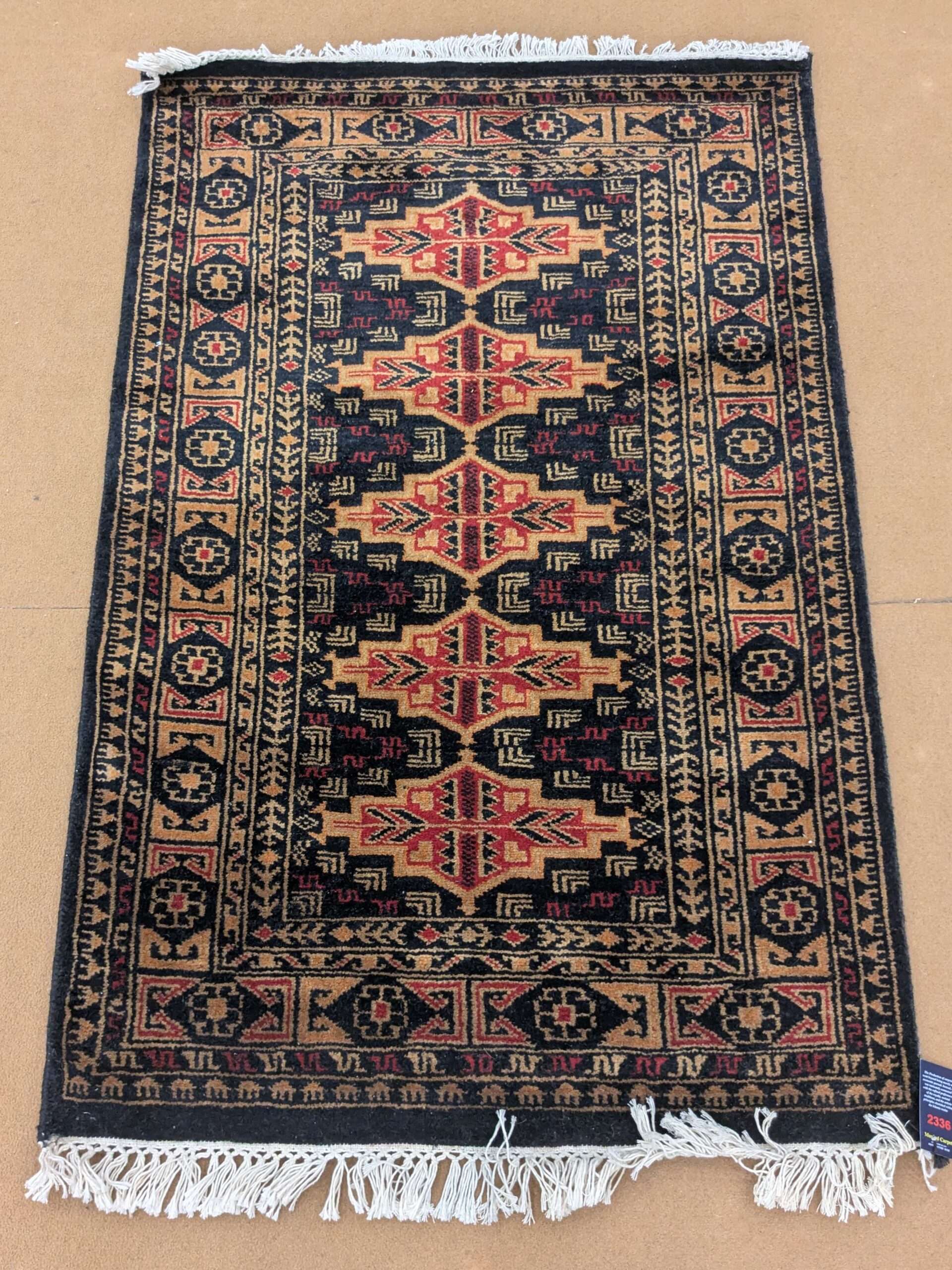 Unique Tribal Hand Knotted Wool Carpet - 2.5FT X 4FT | 76CM X 122CM