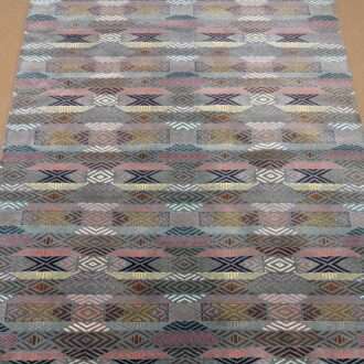 Modern Stripe Design Hand Knotted Wool Carpet - 5FT X 7FT | 150CM X 210CM