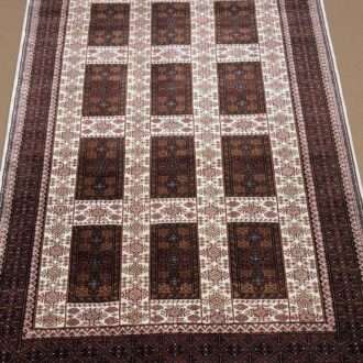 White Tribal Hand Knotted Wool Carpet - 5FT X 7FT | 150CM X 210CM