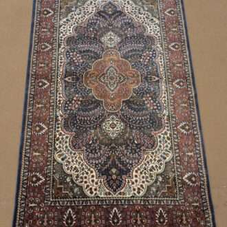 Blue Persian Hand Knotted Wool Carpet - 4FT X 6FT | 120CM X 180CM