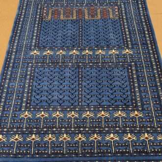 Blue Family Design Hand Knotted Wool Carpet - 4FT X 6FT | 120CM X 180CM