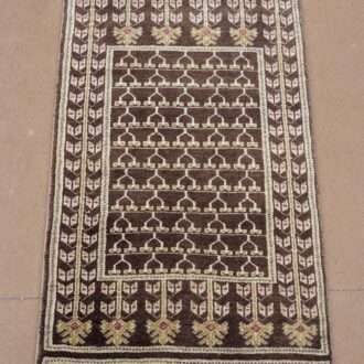 Family Design Hand Knotted Wool Carpet - 2FT X 3FT | 60CM X 90CM