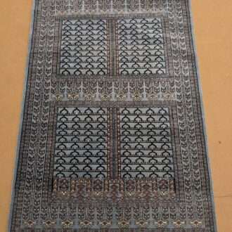 Grey Family Design Hand Knotted Wool Carpet - 4FT X 6FT | 120CM X 180CM