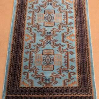 Tribal Hand Knotted Wool Carpet - 2FT X 3FT | 60CM X 90CM