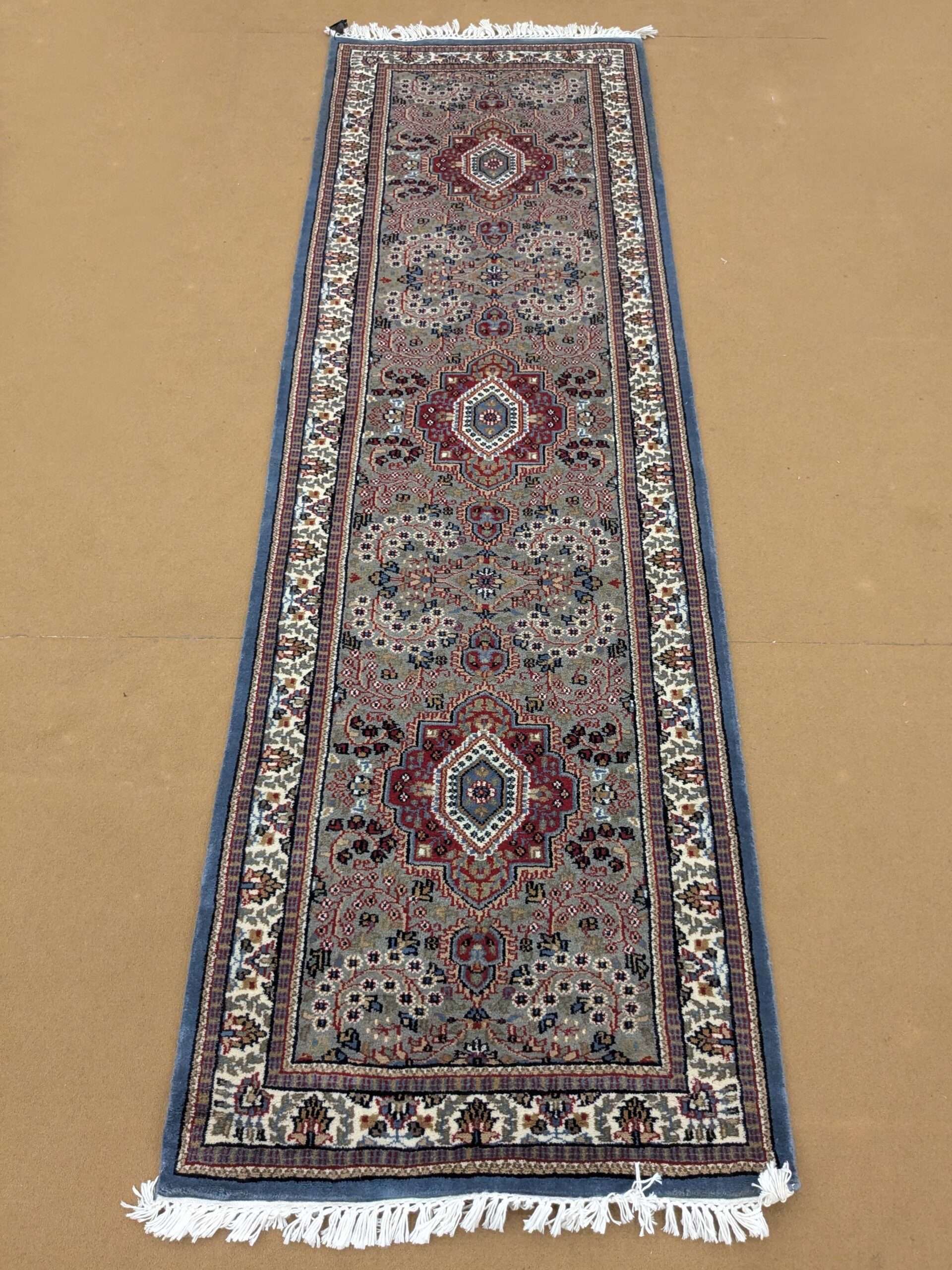 Persian Hand Knotted Runner Wool Carpet - 2.5FT X 8FT | 75CM X 240CM