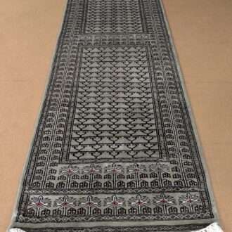 Family Design Hand Knotted Runner Wool Carpet - 2.5FT X 8FT | 75CM X 240CM