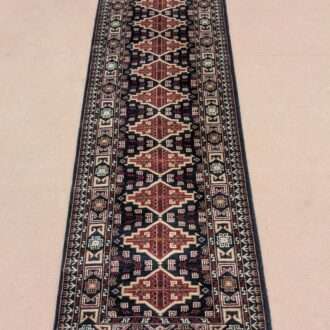 Tribal Hand Knotted Runner Wool Carpet - 2.5FT X 8FT | 75CM X 240CM