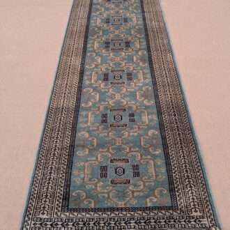 Unique Tribal Hand Knotted Runner Wool Carpet - 2.5FT X 8FT | 75CM X 240CM