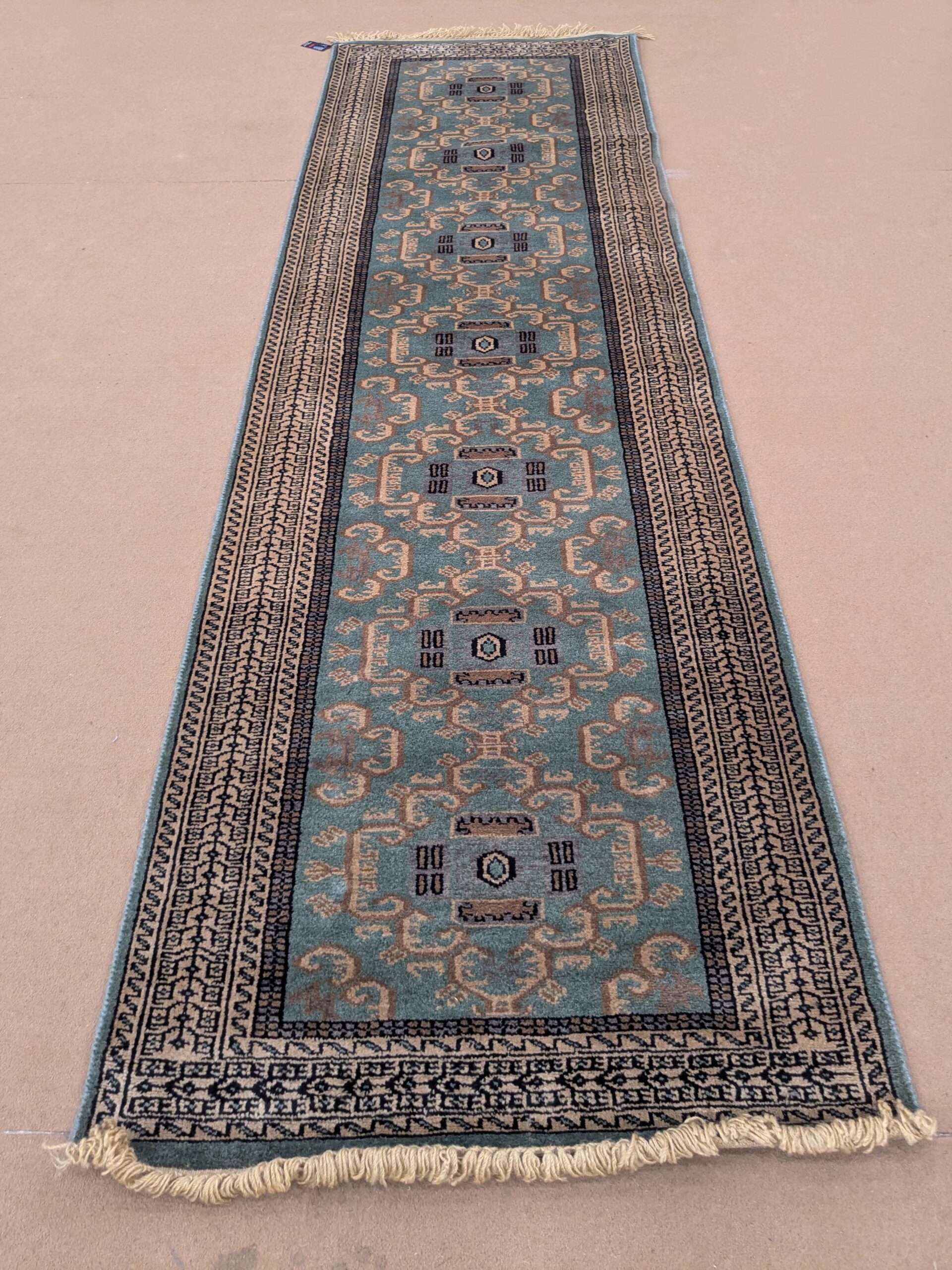 Unique Tribal Hand Knotted Runner Wool Carpet - 2.5FT X 8FT | 75CM X 240CM
