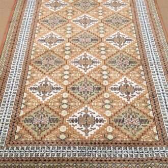 Red Tribal Hand Knotted Wool Carpet - 4FT X 6FT | 120CM X 180CM