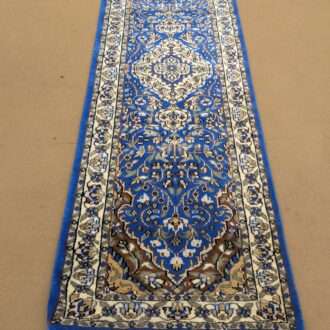 Unique Blue Persian Hand Knotted Runner Wool Carpet - 2FT X 6FT | 60CM X 180CM