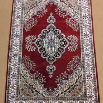 Red Kirman Hand Knotted Wool Carpet - 4FT X 6FT | 120CM X 180CM