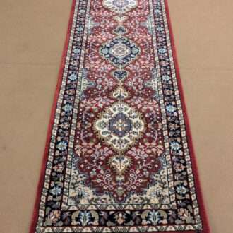 Red Persian Hand Knotted Runner Wool Carpet - 2FT X 6FT | 60CM X 180CM