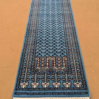 Blue Family Design Hand Knotted Runner Wool Carpet - 2FT X 6FT | 60CM X 180CM