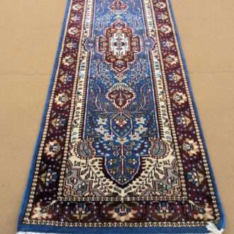 Blue Persian Hand Knotted Runner Wool Carpet - 2FT X 6FT | 60CM X 180CM