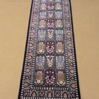 Mughal Garden Hand Knotted Runner Wool Carpet - 2FT X 6FT | 60CM X 180CM