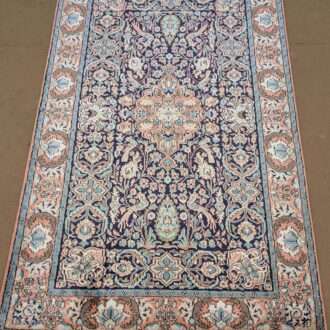 Persian Design Silk On Cotton Knotted Carpet - 3FT X 5FT | 90CM X 150CM