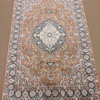Persian Design Silk On Cotton Knotted Carpet - 3FT X 5FT | 90CM X 150CM