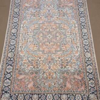 Persian Design Silk On Cotton Knotted Carpet - 3FT X 5FT | 90CM X 150CM