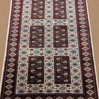 Beige Tribal Hand Knotted Wool Carpet - 4FT X 6FT | 120CM X 180CM