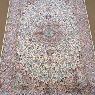 Beautiful Persian Silk On Cotton Knotted Carpet - 4FT X 6FT | 120CM X 180CM