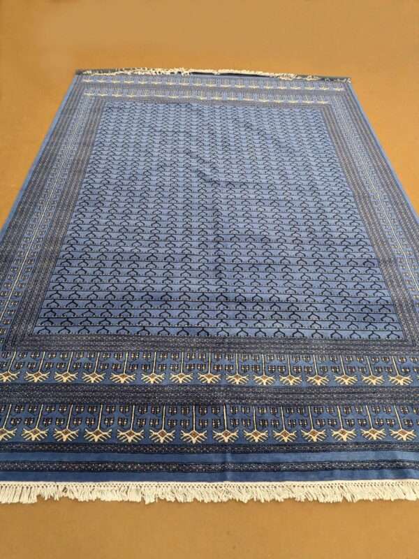 Blue Family Design Hand Knotted Wool Carpet - 9FT X 12FT | 270CM X 360CM