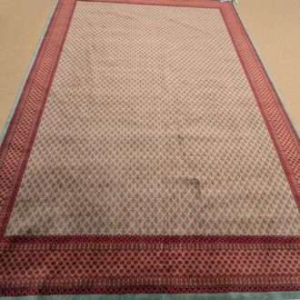 Green Baby Elephant Foot Print Hand Knotted Wool Carpet - 9FT X 12FT | 270CM X 360CM