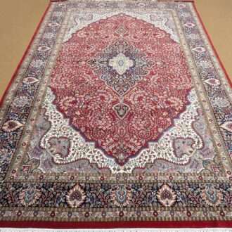 Red Persian Hand Knotted Wool Carpet - 9FT X 12FT | 270CM X 360CM