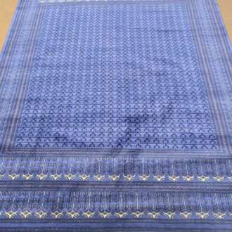 Blue Family Design Knotted  Wool Carpet - 8FT X 10FT | 240CM X 300CM