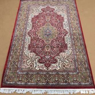 Red Persian Hand Knotted Wool Carpet - 4FT X 6FT | 120CM X 180CM